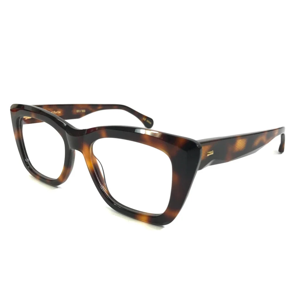 Alfred Kerbs Eyeglasses Frames SYLVIA HV Havana Tortoise Cat Eye 52-19-143